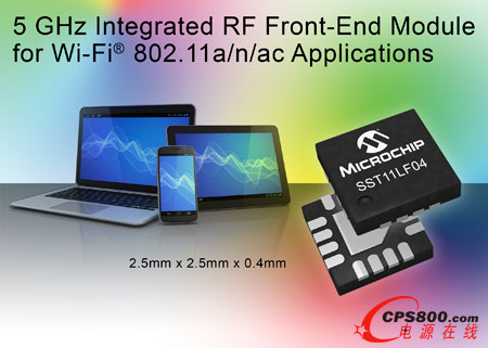 MicrochipƳmIEEE 802.11a/n/ac(yng)õȫ5 GHz 50ƥWLANǰģK